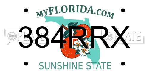 384RRX Florida License Plate