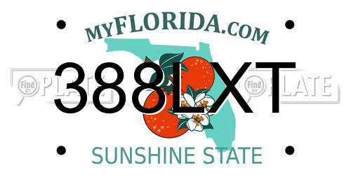 388LXT Florida License Plate