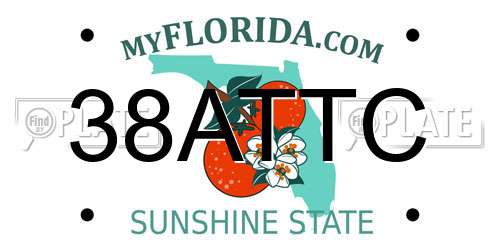 38ATTC Florida License Plate