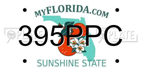 395PPC Florida License Plate