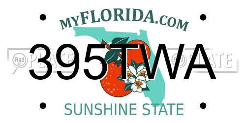395TWA Florida License Plate