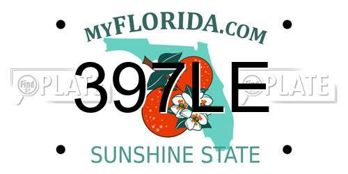 397LE Florida License Plate