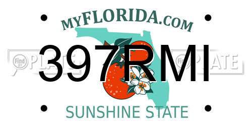 397RMI Florida License Plate