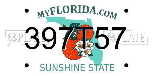 397T57 Florida License Plate