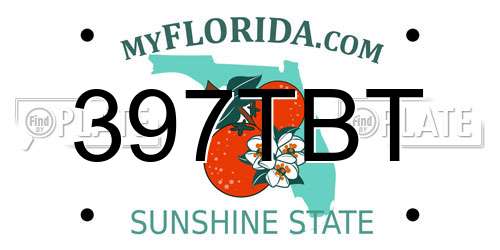 397TBT Florida License Plate