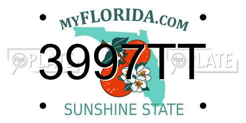 3997TT Florida License Plate