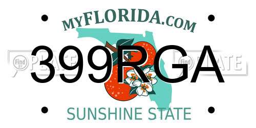 399RGA Florida License Plate