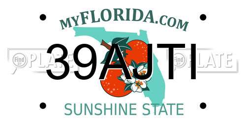 39AJTI Florida License Plate