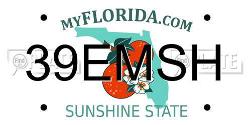 39EMSH Florida License Plate