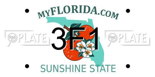 3F1 Florida License Plate