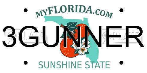 3GUNNER Florida License Plate