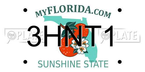 3HNT1 Florida License Plate