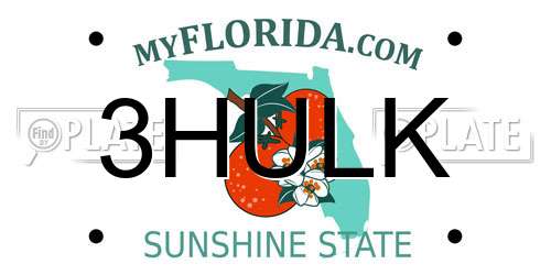 3HULK Florida License Plate