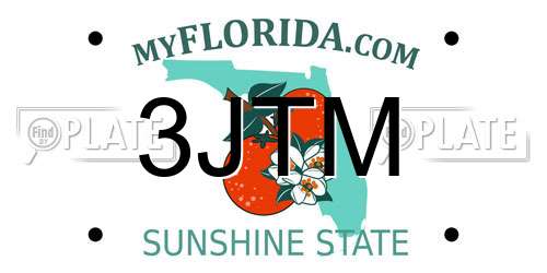 3JTM Florida License Plate