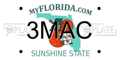 3MAC Florida License Plate