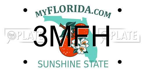 3MFH Florida License Plate