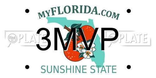 3MVP Florida License Plate