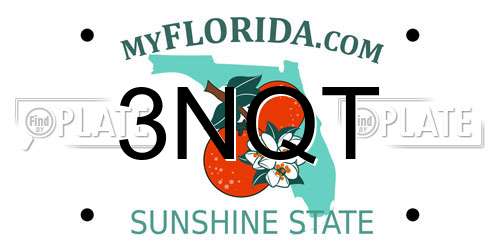 3NQT Florida License Plate