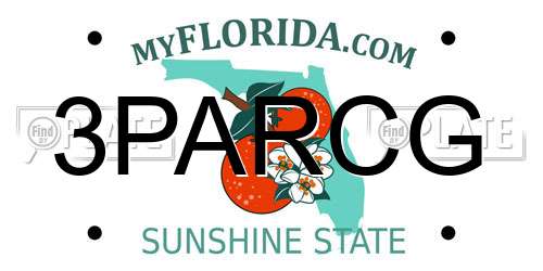 3PARCG Florida License Plate