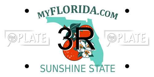 3R Florida License Plate