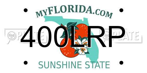 400LRP Florida License Plate