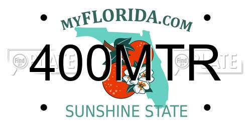 400MTR Florida License Plate