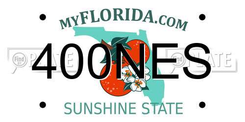 400NES Florida License Plate