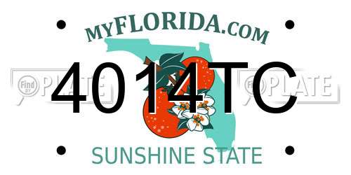 4014TC Florida License Plate