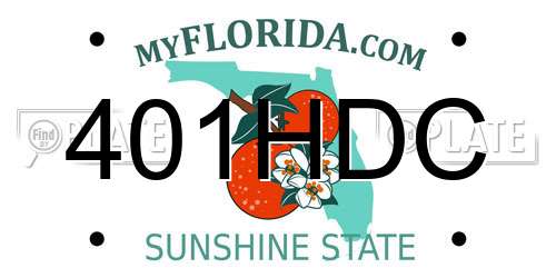 401HDC Florida License Plate