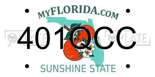 401QCC Florida License Plate