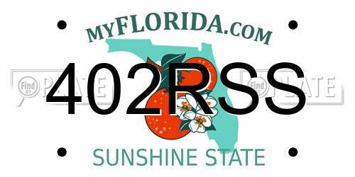 402RSS Florida License Plate