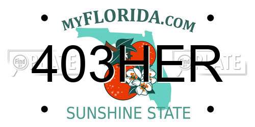 403HER Florida License Plate