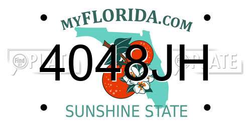 4048JH Florida License Plate