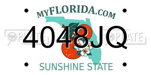 4048JQ Florida License Plate