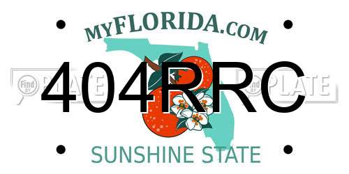404RRC Florida License Plate