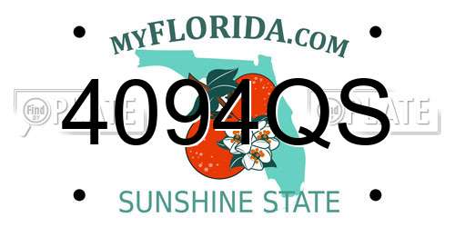 4094QS Florida License Plate