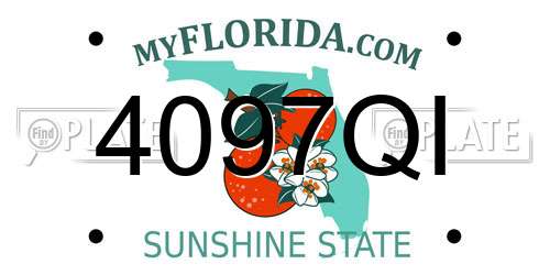 4097QI Florida License Plate