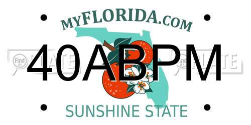 40ABPM Florida License Plate