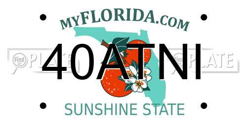 40ATNI Florida License Plate