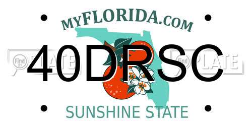 40DRSC Florida License Plate