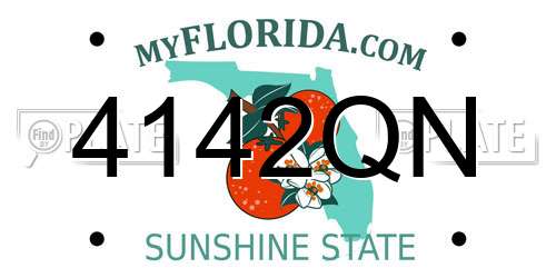 4142QN Florida License Plate