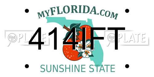 414IFT Florida License Plate
