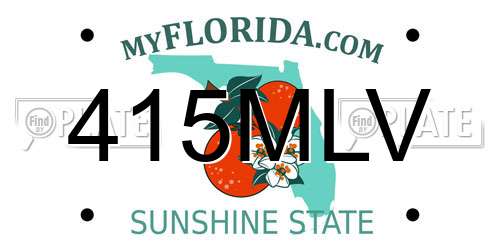 415MLV Florida License Plate
