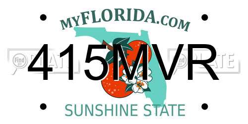 415MVR Florida License Plate