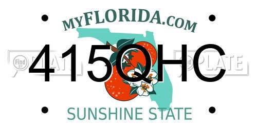 415QHC Florida License Plate