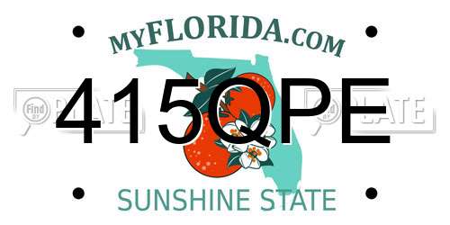 415QPE Florida License Plate