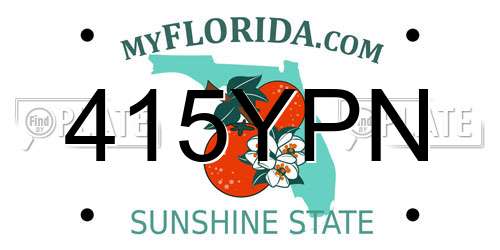 415YPN Florida License Plate