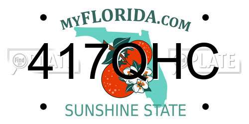 417QHC Florida License Plate