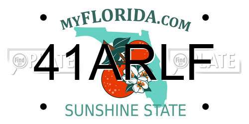 41ARLF Florida License Plate