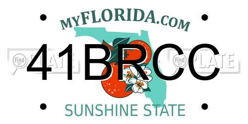 41BRCC Florida License Plate